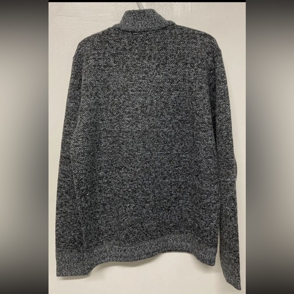 New! Flag & Anthem Mens 1/4 Zip Sweater Pullover Medium Grey Shirt Heavy Weight - Picture 2 of 11